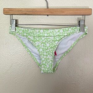 NWT Xhilaration Lime Floral Cheeky Bikini Bottom. XS